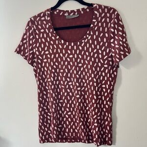 Woman’s size large Icebreaker Burgundy t shirt
